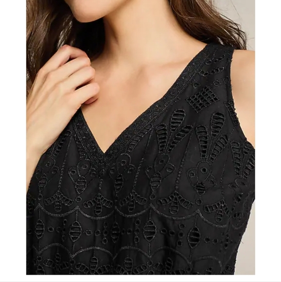 J.JILL Black Midi Dress - Picture 3 of 6